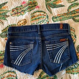 Denim shorts